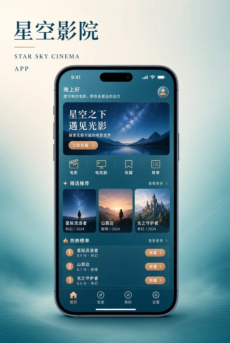 星空影院APP展示图